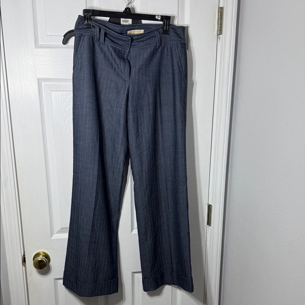 MICHAEL Michael Kors Women's Blue Flare Pants